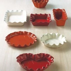 Emile Henry Tarte- & Quicheform Mit Wellenrand In Granatapfel -KitchenAid shop 1421689477 2015 Bakeware HD 01 Range 29 l