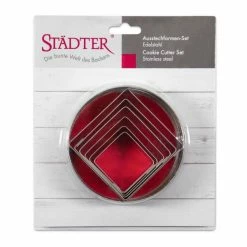 Städter Ausstechform Quadrate 5 –9,5 Cm Set, 6-teilig 5 Städter Ausstechform Quadrate 5 –9,5 Cm Set, 6-teilig -KitchenAid shop 201 008090 V01