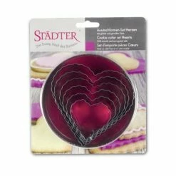 Städter Ausstechform Herzen 5–10,5 Cm Glatt / Gewellt Set, 6-teilig -KitchenAid shop 201 008182 V01