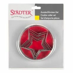 Städter Ausstechform Sterne 4,5–9 Cm Set, 6-teilig -KitchenAid shop 201 018013 V01