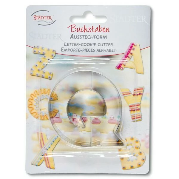 Städter Ausstechform Buchstabe Q 6,5 cm Städter Ausstechform Buchstabe Q 6,5 Cm -KitchenAid shop 201 112865 V01