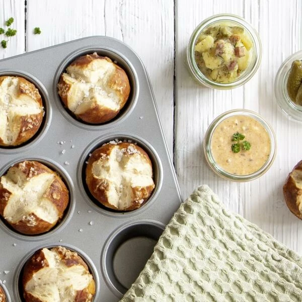 Städter Back-Set Muffin / Cupcake 35 X 27 Cm Silber 5 Städter Back-Set Muffin / Cupcake 35 X 27 Cm Silber – Bild 3