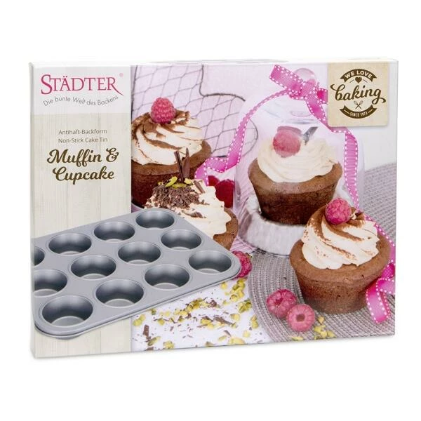 Städter Back-Set Muffin / Cupcake 35 X 27 Cm Silber 8 Städter Back-Set Muffin / Cupcake 35 X 27 Cm Silber – Bild 6