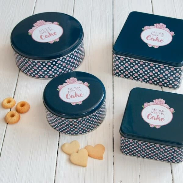 Städter Gebäckdose All You Need Is Cake Ø 22 Cm / H 9,5 Cm Bunt Rund 4 Städter Gebäckdose All You Need Is Cake Ø 22 Cm / H 9,5 Cm Bunt Rund – Bild 2