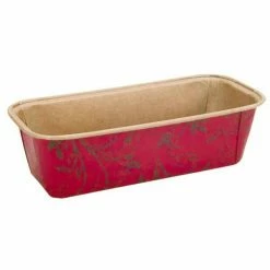Städter Papierform Kastenform 21,5 X 9 Cm / H 6 Cm Rot Maxi 6 Stück 1.000 Ml