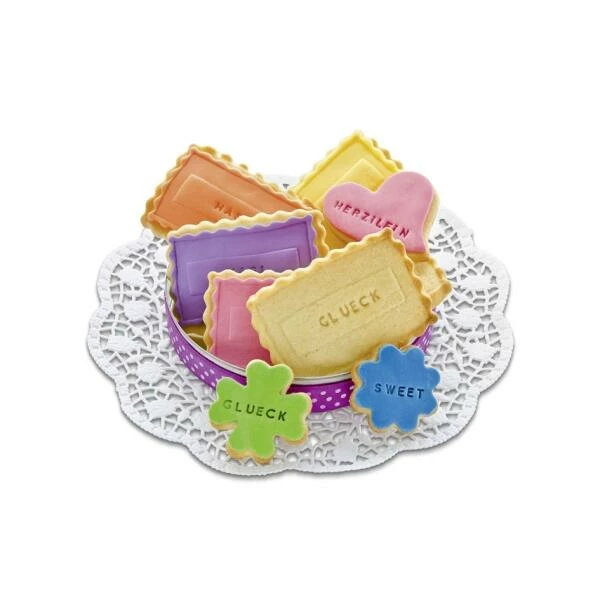 Städter Ausstechform Text-Präger 9,5 Cm Set, 86-teilig 5 Städter Ausstechform Text-Präger 9,5 Cm Set, 86-teilig – Bild 3