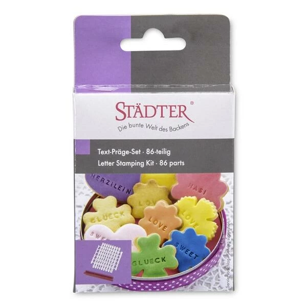 Städter Ausstechform Text-Präger 9,5 Cm Set, 86-teilig 7 Städter Ausstechform Text-Präger 9,5 Cm Set, 86-teilig – Bild 5