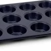 Zyliss 12er Muffinform Mit Antihaftbeschichtung -KitchenAid shop 220 E980200 12 Hole Muffin Pan Hero Angled