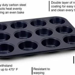 Zyliss 12er Muffinform Mit Antihaftbeschichtung 17 Zyliss 12er Muffinform Mit Antihaftbeschichtung -KitchenAid shop 220 bakewaregraphic E980200