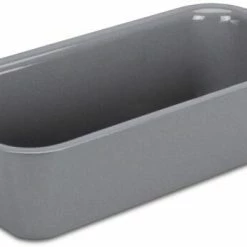 Städter We Love Baking Brotbackform 26 X 11,5 Cm / H 7,5 Cm Silber Emaill 1.700 Ml