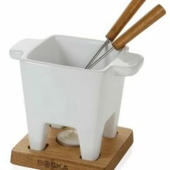 Boska Käsefondue-Set Tapas Weiß -KitchenAid shop 340030 LIFE tapas fondue OAK WHITE logo neu l