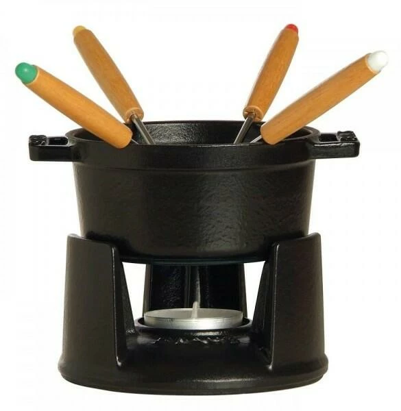Staub Schoko Fondueset aus Gusseisen in schwarz Staub Schoko Fondueset Aus Gusseisen In Schwarz -KitchenAid shop 40509587 1400423 neu l