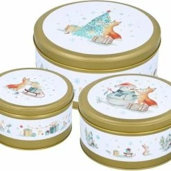 Birkmann Gebäckdosen-Set Fox And Friends, 3-teilig