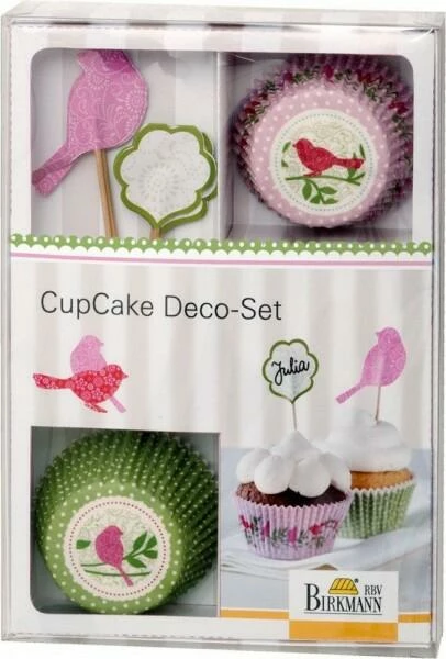 Birkmann CupCake Deco-Set Vogel, 36-teilig 3 Birkmann CupCake Deco-Set Vogel, 36-teilig