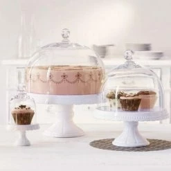 Birkmann Tortenplatte Vintage Mit Fuß, Groß 30 Cm/ 15 Cm -KitchenAid shop 441408 MR deko1 l