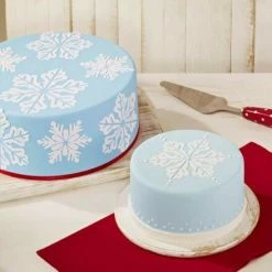 Birkmann Torten Schablonen-Set Eiskristall, 2-teilig -KitchenAid shop 450257 MR deko l