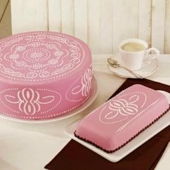 Birkmann Torten Schablonen-Set Ornament, 2-teilig -KitchenAid shop 450264 MR deko l