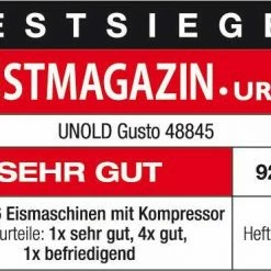 Unold Eismaschine Gusto -KitchenAid shop 48845 EISMASCHINE Gusto ETM Testmagazin 07 2015 cmyk neui