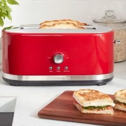 KitchenAid Langschlitztoaster Mit Manueller Bedienung In Empire Rot -KitchenAid shop 5kmt4116EER ambiente
