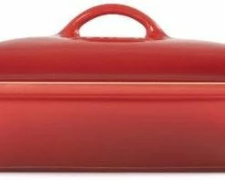 Le Creuset Auflaufform Tradition Mit Deckel, Rechteckig In Kirschrot