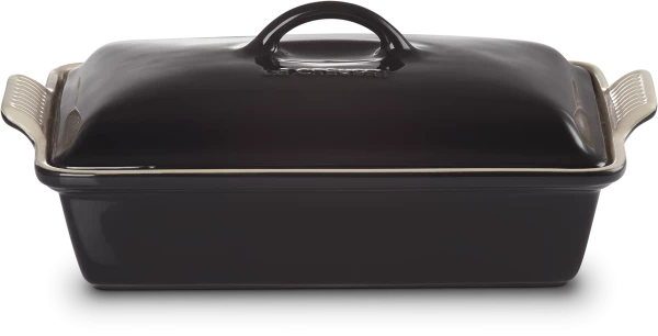 Le Creuset Auflaufform Tradition Mit Deckel, Rechteckig In Schwarz 4 Le Creuset Auflaufform Tradition Mit Deckel, Rechteckig In Schwarz – Bild 2