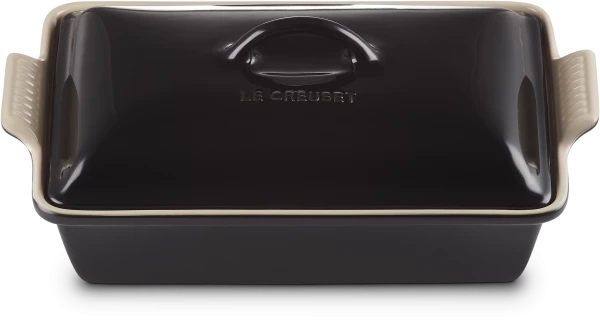 Le Creuset Auflaufform Tradition Mit Deckel, Rechteckig In Schwarz 5 Le Creuset Auflaufform Tradition Mit Deckel, Rechteckig In Schwarz – Bild 3