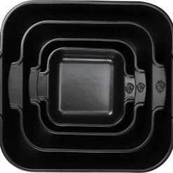 Appolia Auflaufform Quadratisch In Satin-schwarz 18 Cm / 0,66 Liter 18 Appolia Auflaufform Quadratisch In Satin-schwarz 18 Cm / 0,66 Liter -KitchenAid shop APPOLIA BLACK SATIN CARRE x4