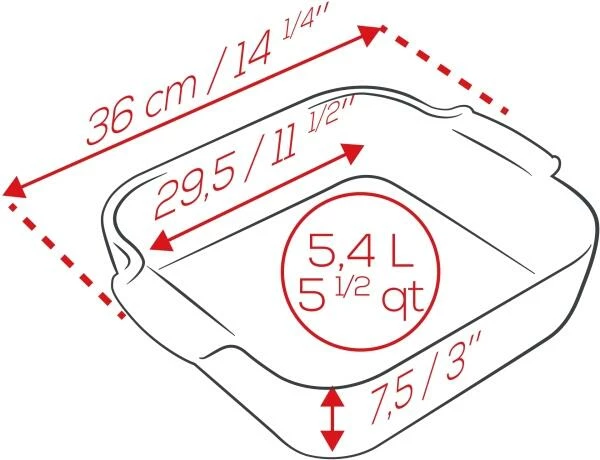 Appolia Auflaufform Quadratisch In Senfgelb 36 Cm / 5,4 Liter 11 Appolia Auflaufform Quadratisch In Senfgelb 36 Cm / 5,4 Liter – Bild 9