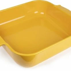 Appolia Auflaufform Quadratisch In Senfgelb 21 Cm / 1,1 Liter -KitchenAid shop APPOLIA jaune safran carre 36 61456