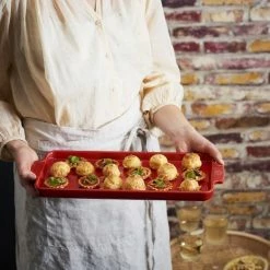 Appolia Vorspeisenplatte 40 Cm In Rot -KitchenAid shop APPOLIA mignardises rouge 60725 PIXEL BECHAMEL