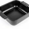Appolia Auflaufform Quadratisch In Satin-schwarz 18 Cm / 0,66 Liter -KitchenAid shop APPOLIA plat carre noir black satin 18 cm 61562