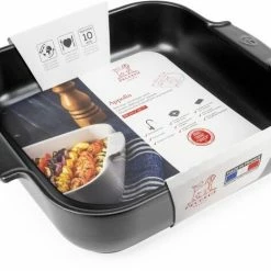 Appolia Auflaufform Quadratisch In Satin-schwarz 18 Cm / 0,66 Liter 17 Appolia Auflaufform Quadratisch In Satin-schwarz 18 Cm / 0,66 Liter -KitchenAid shop APPOLIA plat carre noir black satin 36 cm 61531 packaging