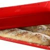 Emile Henry Baguette-Backform In Grand Cru -KitchenAid shop EH 5506 345506 MouleBaguette BaguetteBaker Open 1Main 2 1