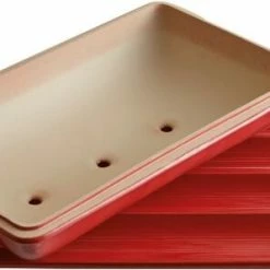 Emile Henry Baguette-Backform In Grand Cru -KitchenAid shop EH 5506 345506 MouleBaguette BaguetteBaker TopOpen 1