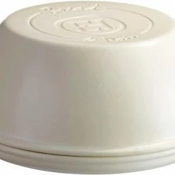 Emile Henry Brotbackform Rund In Creme