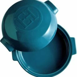 Emile Henry Cheese Baker In Calanque -KitchenAid shop EH 8417 608417 CheeseBaker TopOpen