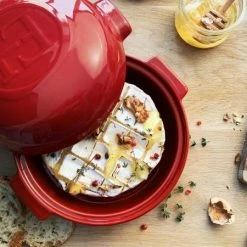 Emile Henry Cheese Baker In Grand Cru 13 Emile Henry Cheese Baker In Grand Cru -KitchenAid shop EH 8417 Amb CheeseBaker Brie Nuts Thyme Top H