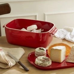 Emile Henry Käsebox In Truffle -KitchenAid shop EH 8760 Amb BoiteFromage CheeseBox Table H 1