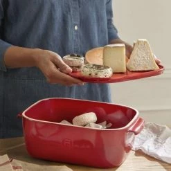 Emile Henry Käsebox In Grand Cru -KitchenAid shop EH 8760 Life BoiteFromage CheeseBox CarryTray V