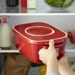 Emile Henry Käsebox In Craie -KitchenAid shop EH 8760 Life BoiteFromage CheeseBox Fridge Pull H 2