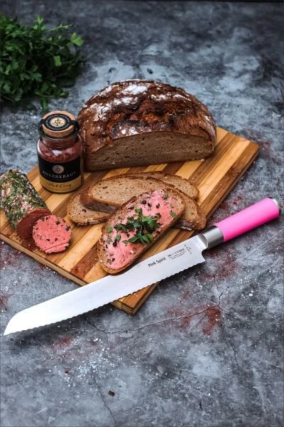 Dick Brotmesser Pink Spirit Mit Wellenschliff 5 Dick Brotmesser Pink Spirit Mit Wellenschliff – Bild 3