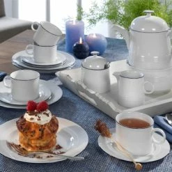 Friesland Porzellan Friesland Dessertschale JEVERLAND Kleine Brise Durchmesser 12 Cm -KitchenAid shop Friesl kl Brise Tee 16 tlg 1 2