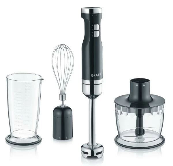 GRAEF Stabmixer HB 502 in schwarz GRAEF Stabmixer HB 502 In Schwarz -KitchenAid shop HB502 mit Zubehoer 1