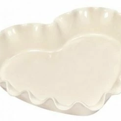 Emile Henry Herzform Mit Wellenrand In Ton