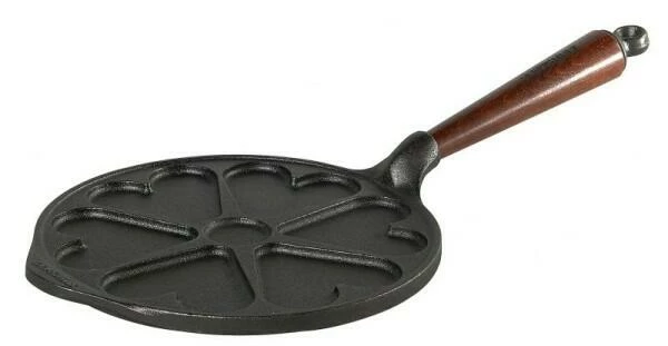 Skeppshult Herzchenpfanne Mit Holzgriff 3 Skeppshult Herzchenpfanne Mit Holzgriff