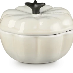 Le Creuset Kürbisförmchen Mit Deckel In Meringue