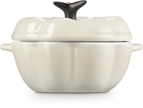 Le Creuset Kürbisförmchen Mit Deckel In Meringue 4 Le Creuset Kürbisförmchen Mit Deckel In Meringue – Bild 2