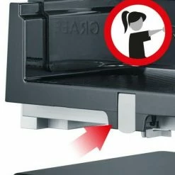 GRAEF Allesschneider Sliced Kitchen SKS 11001 In Weiß -KitchenAid shop S11001 Kindersicherung durch Schlittenfeststellung neu l