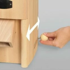 Schnitzer Kombimühle Vario Mit Holztrichter -KitchenAid shop Verstellhebel verstellen Hand 1