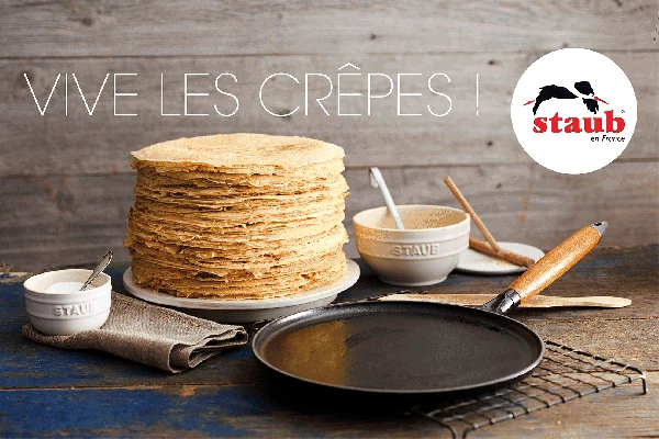 Staub Crepespfanne aus Gusseisen Staub Crepespfanne Aus Gusseisen 30 Cm (mit Rand) -KitchenAid shop ViveLesCrepes 3